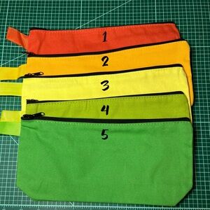 Colorful Zipper Pouch for make up, medication or anything! You select the color